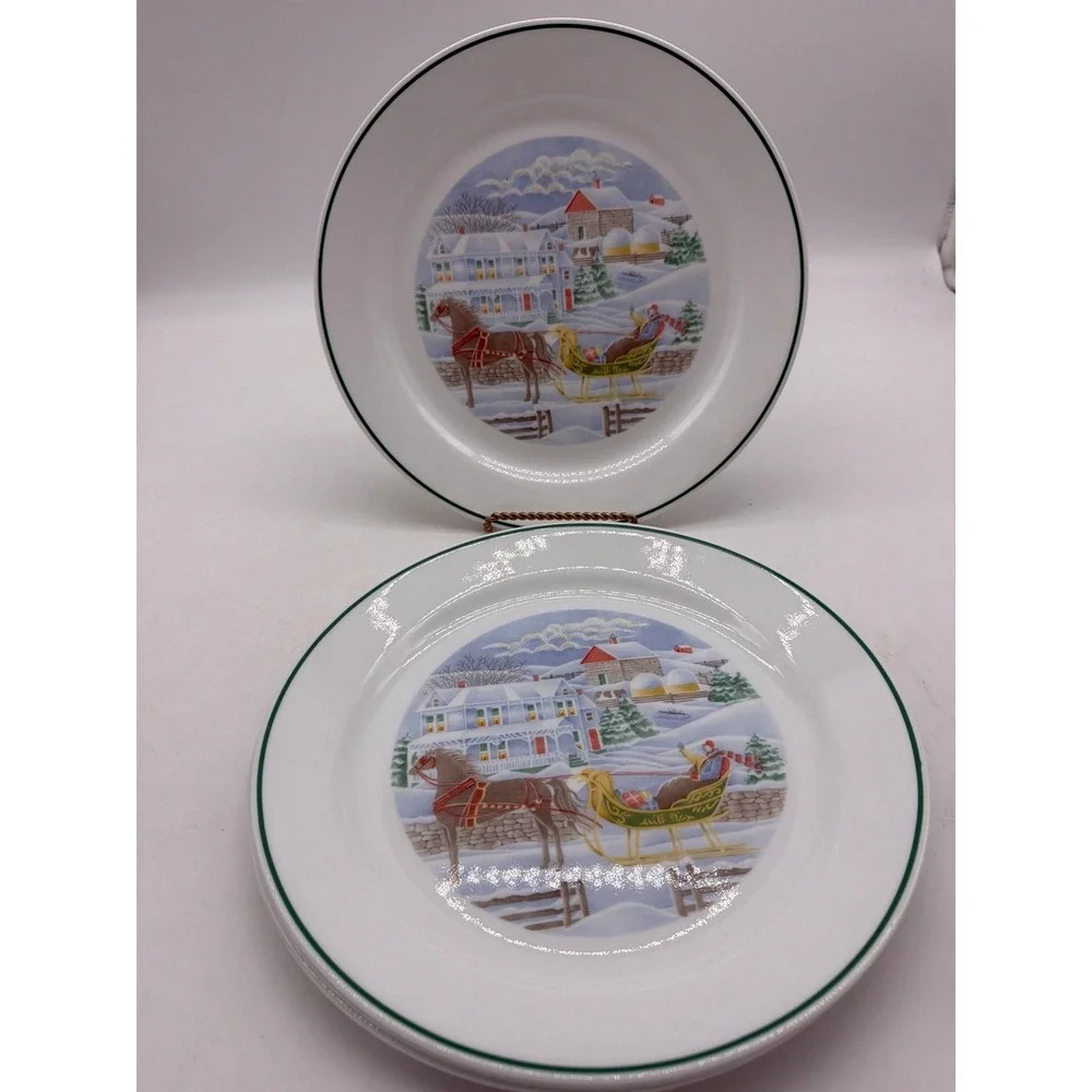 4  Country Memories (Corelle) by CORNING Dinner Plates Width: 10 1/4 in